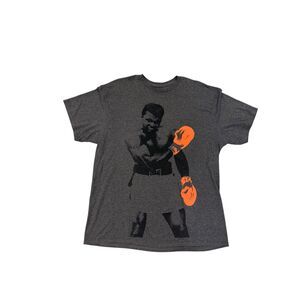 Muhammad Ali Mens Medium Graphic T Shirt Red Gloves XL